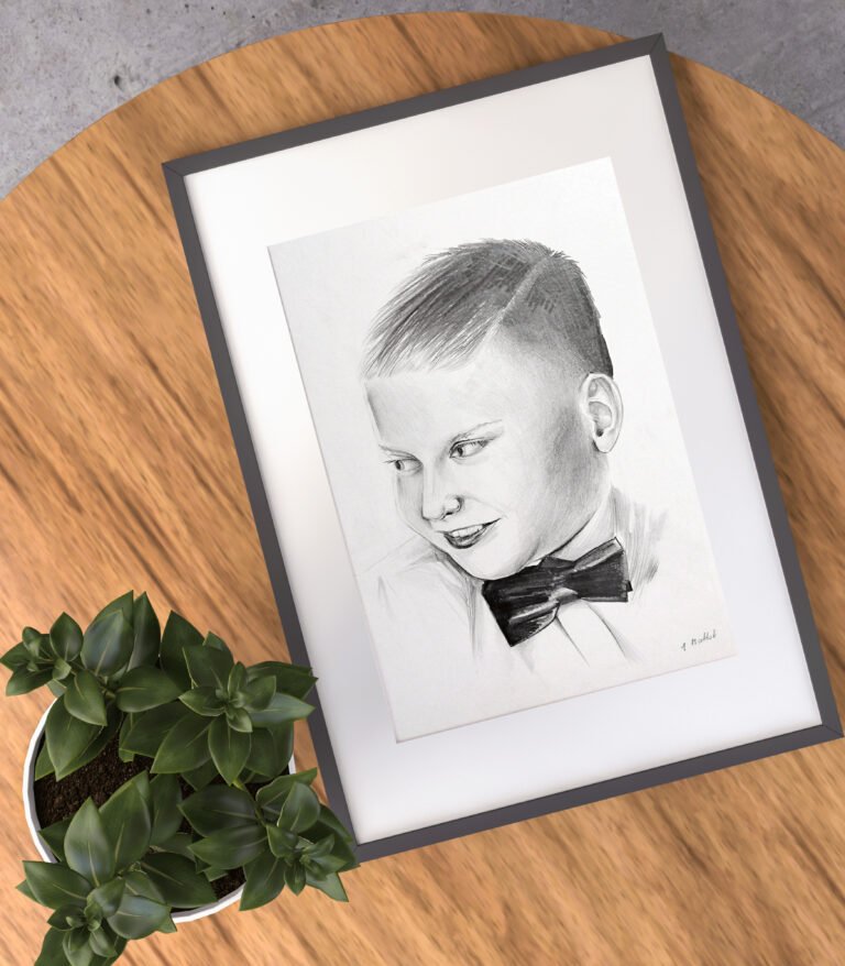portret, portret ołówkiem, prezent portret, portrety na zamówienie