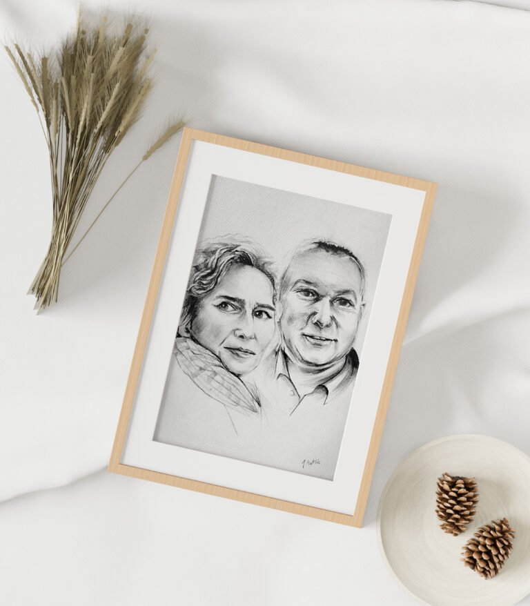 portret, portret ołówkiem, prezent portret, portrety na zamówienie