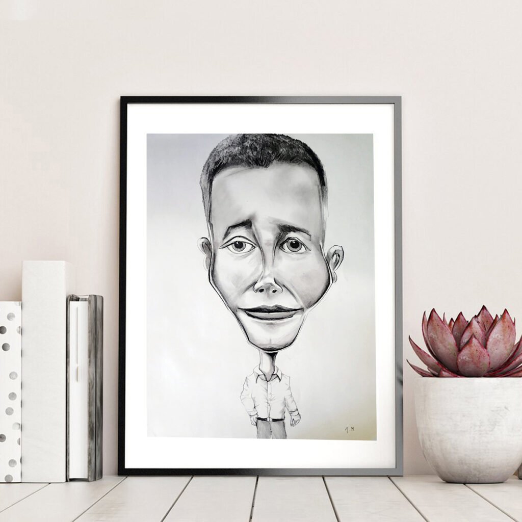 karykatura dla szefa i prezesa, karykatura szefa