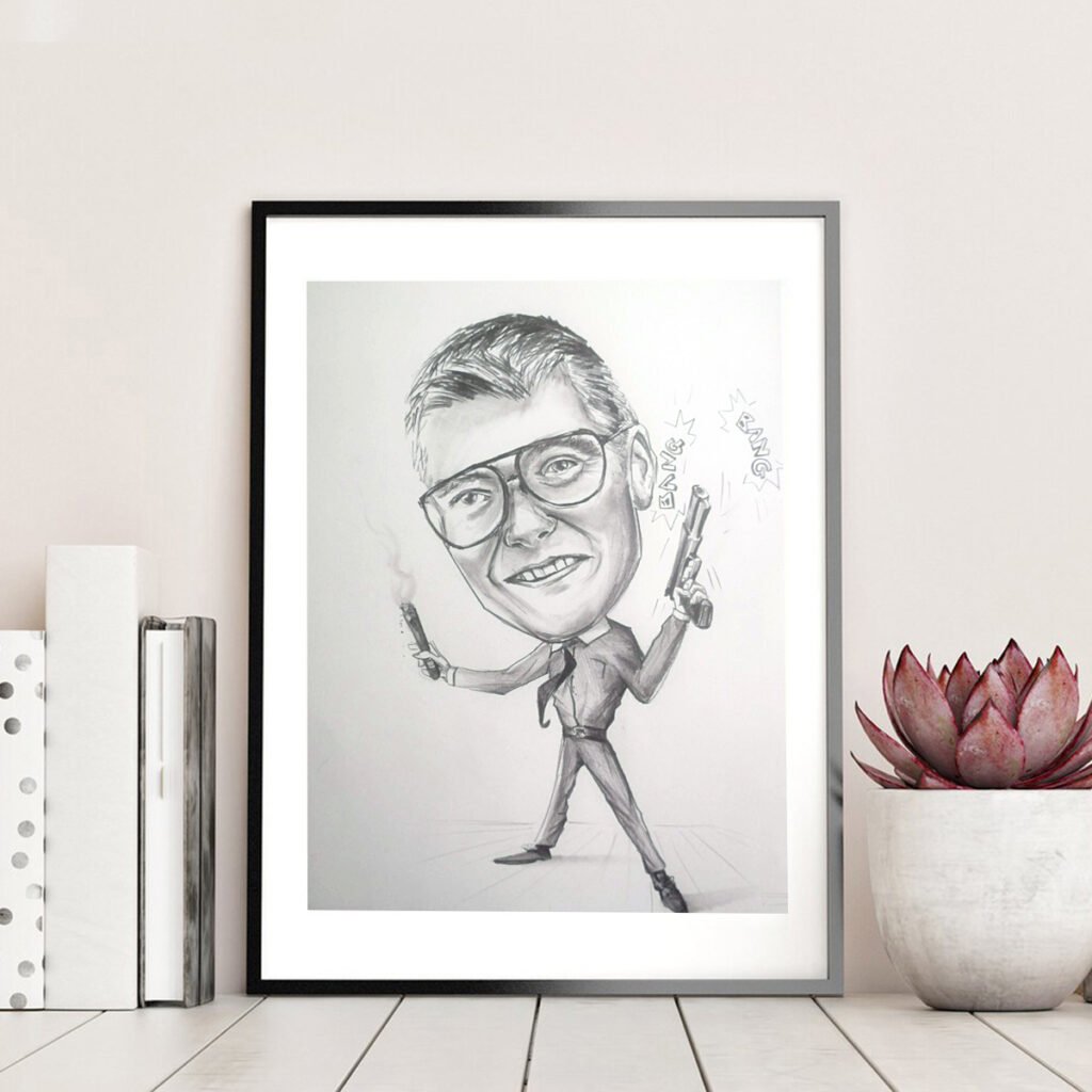 karykatura dla szefa i prezesa, karykatura szefa