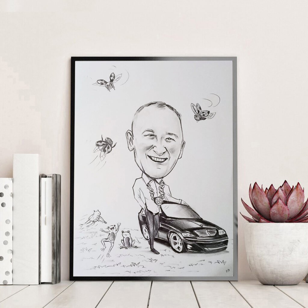 karykatura dla szefa i prezesa, karykatura szefa
