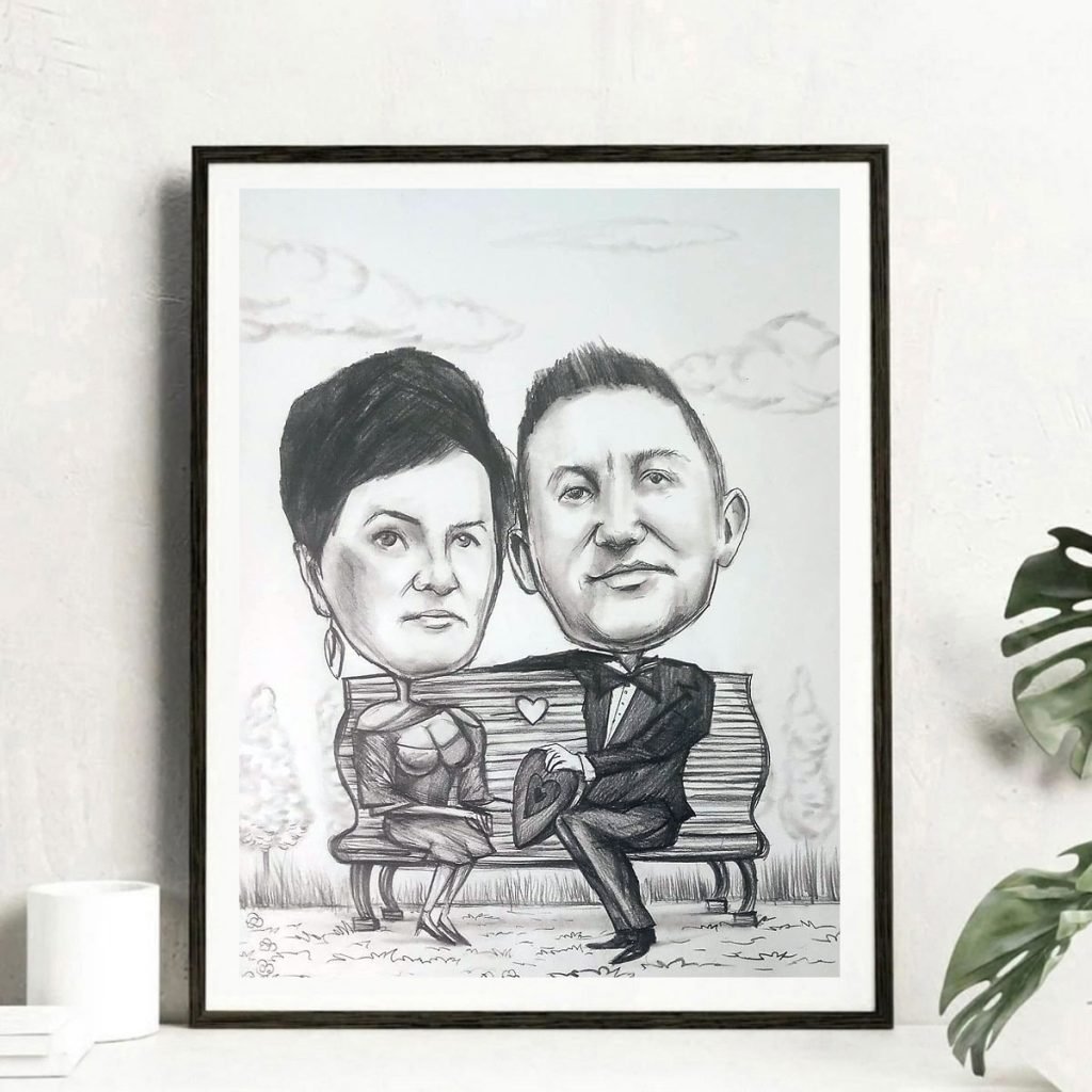 podziękowania dla rodziców, karykatura ślubna