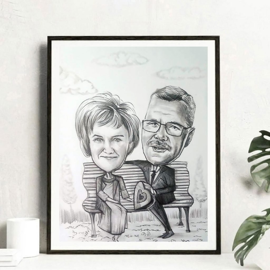 podziękowania dla rodziców, karykatura ślubna