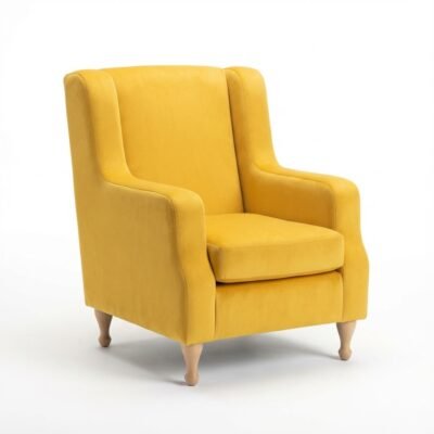 Sage Armchair (Lemon Velvet)