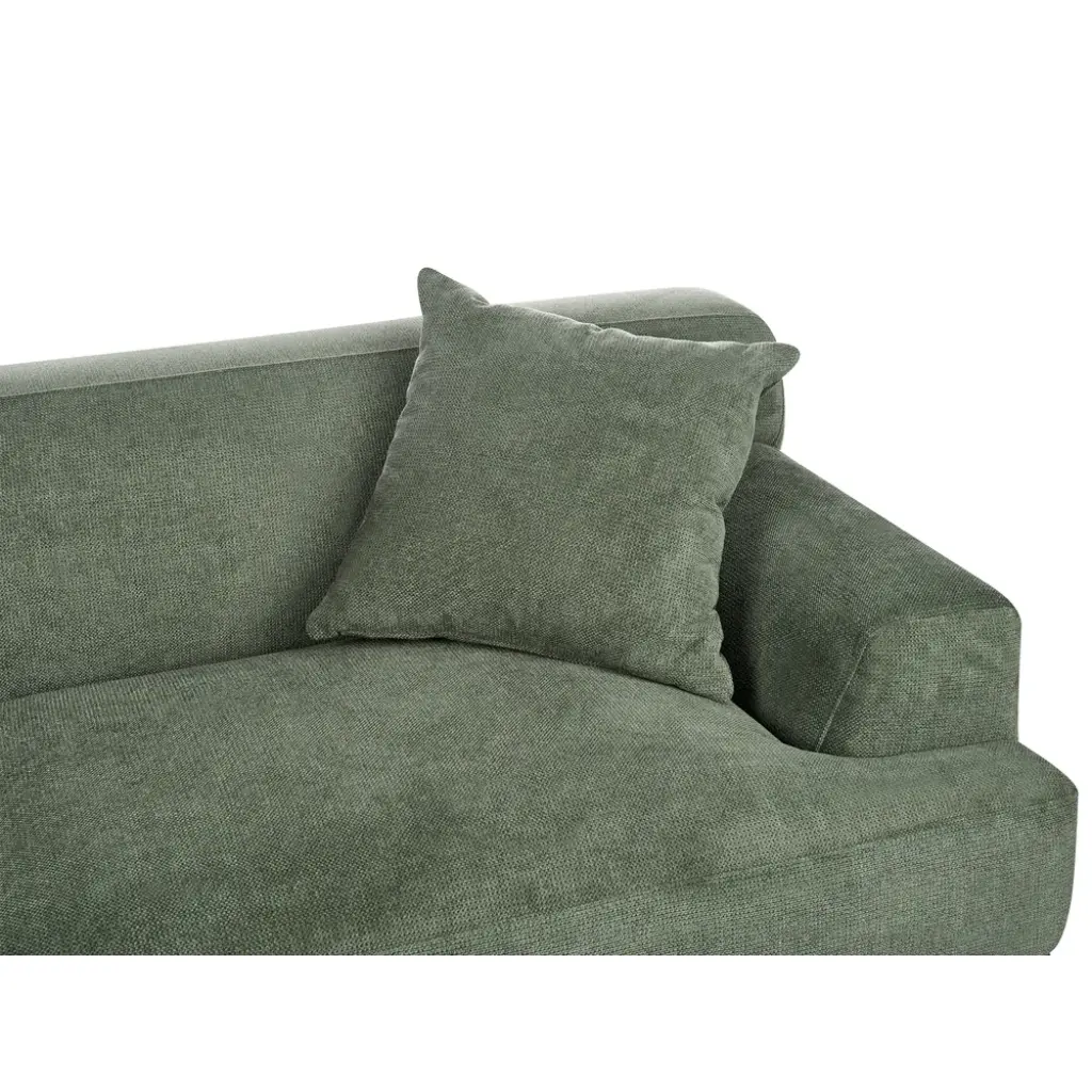 Matila 3-Seater Sofa (Green Velvet) - Image 5