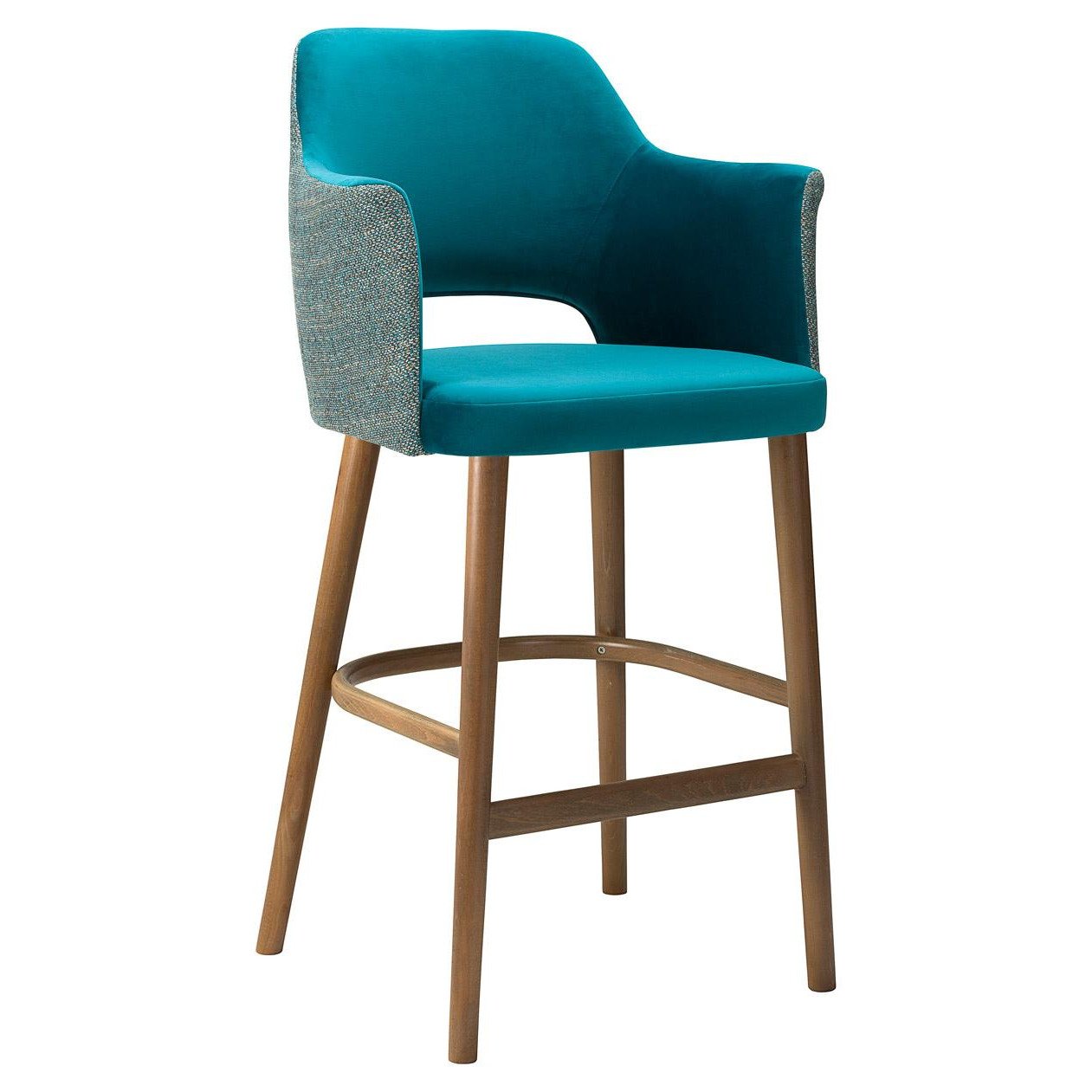 wc-Cirrus-High-Chair-Panaz-Lush-11-Peacock-Coco-111-Light-Walnut-11 Cirrus Highchair - Image 1