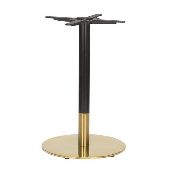 wc-Midas_Small_Round_Dining_Height__-_Two_Tone_Column-11 Midas Small Round Table Base (DH Black/Brass) - Image 1