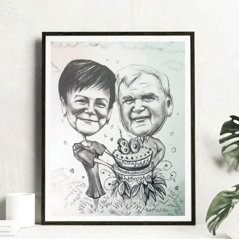 karykatura na urodziny, karykatura urodzinowa